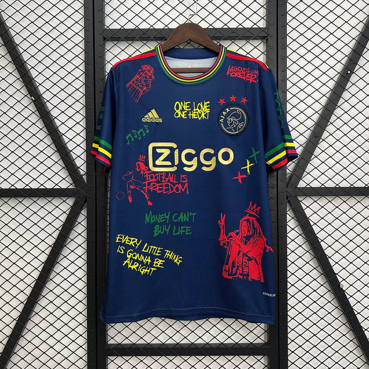 Ajax 2025 Graffiti Navy blue Jersey