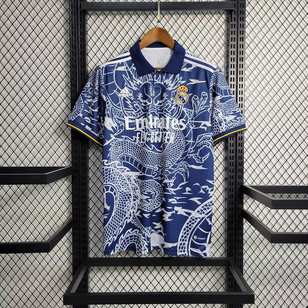 Real Madrid 2024 Blue Dragon Jersey