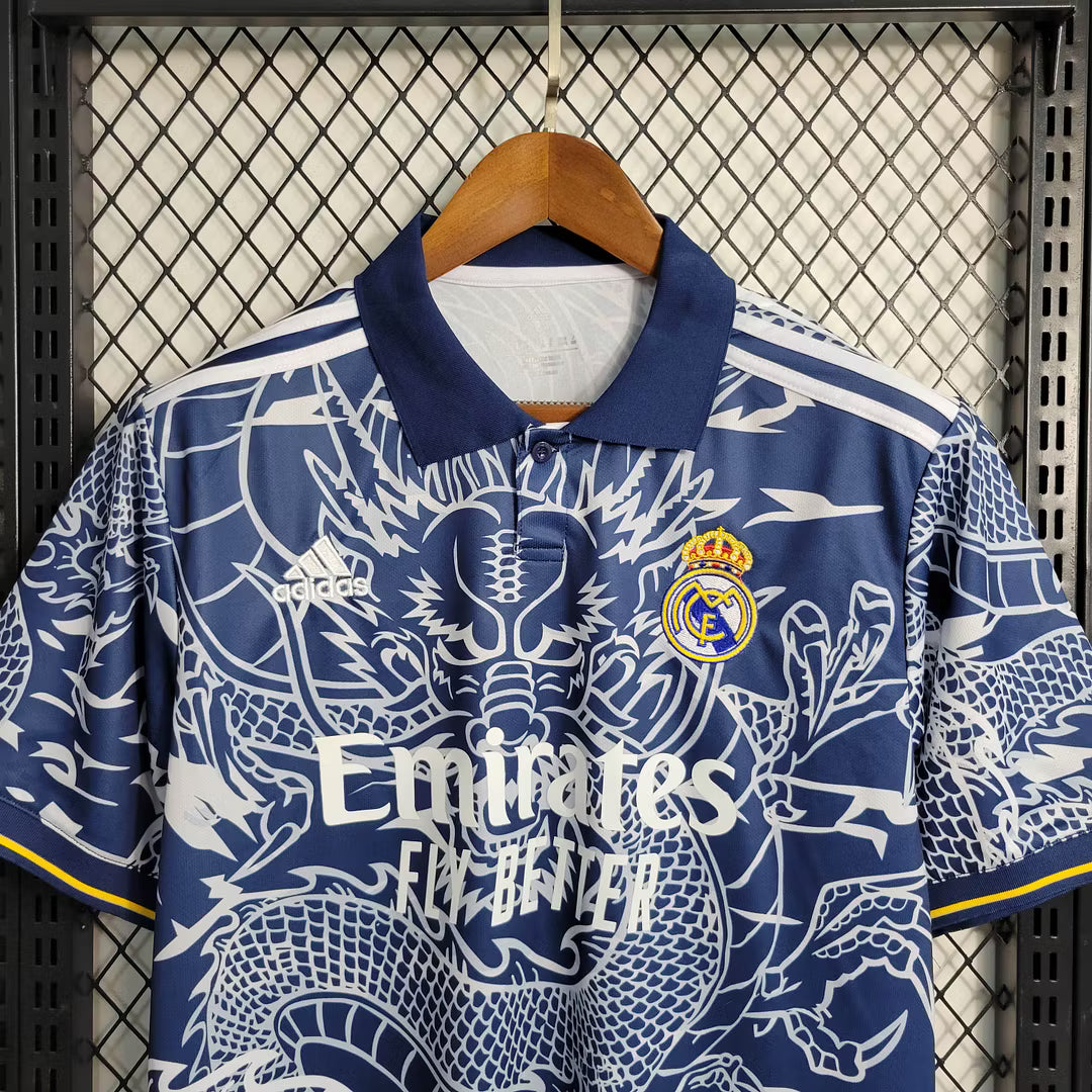 Real Madrid 2024 Blue Dragon Jersey