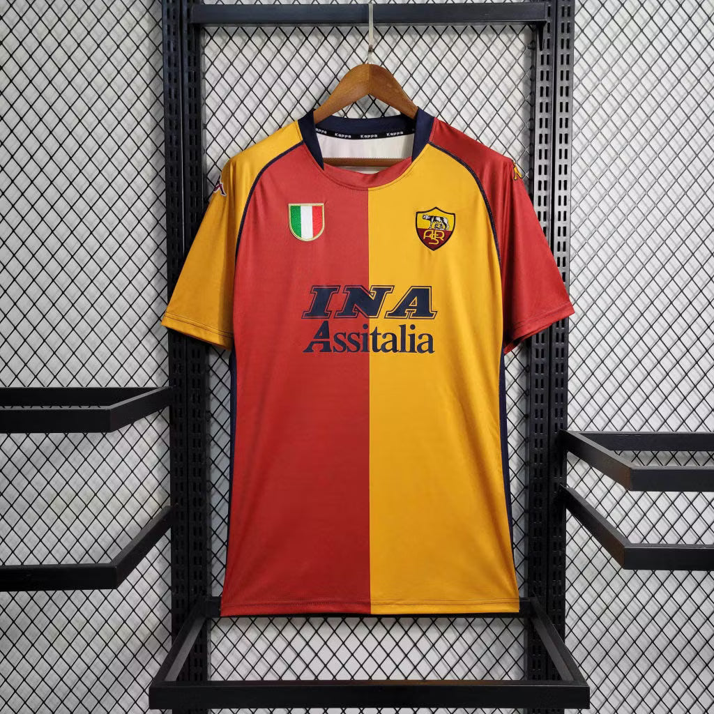 AS Roma 2001 European Home Jersey