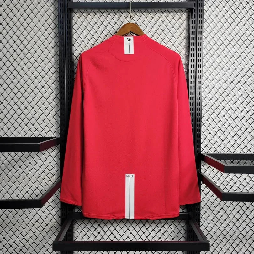 Manchester United 2007 L/S UCL Home Jersey