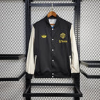 Manchester United 2025 Black And White Jacket Windbreaker