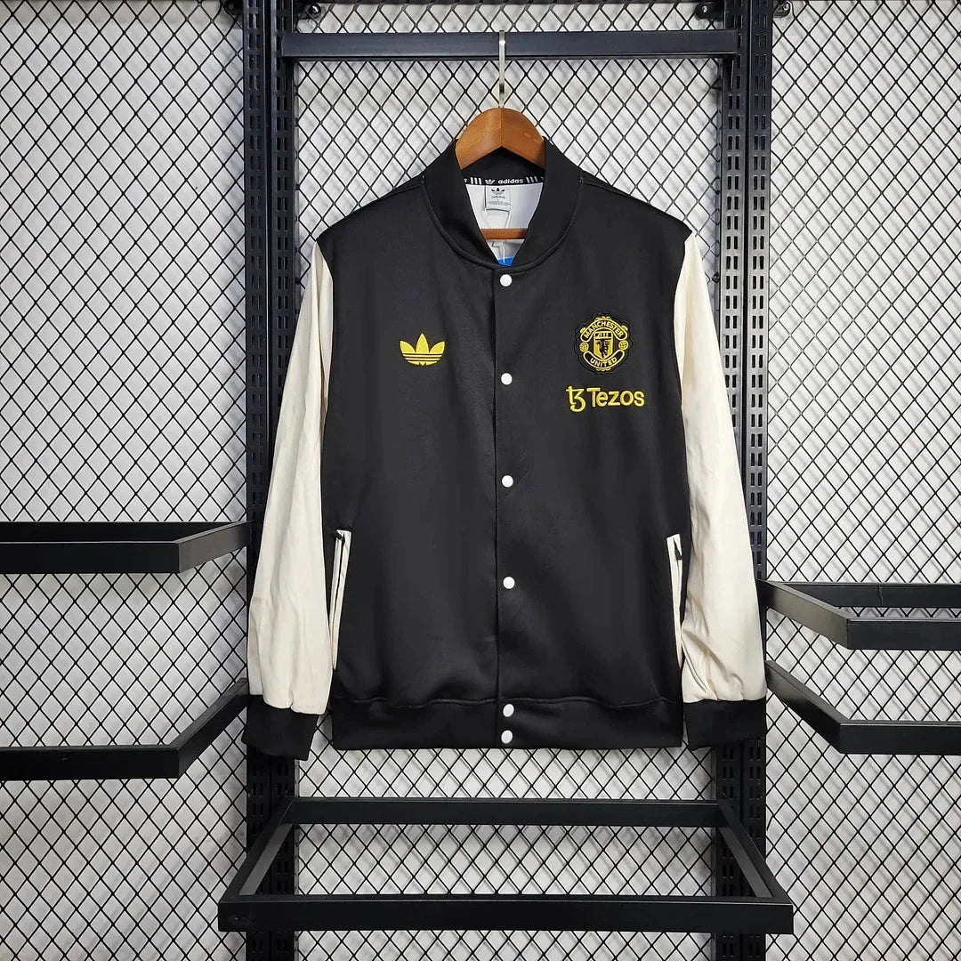 Manchester United 2025 Black And White Jacket Windbreaker