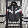 PSG 2023 Windbreaker Black And White Jersey
