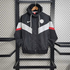 PSG 2023 Windbreaker Black And White Jersey
