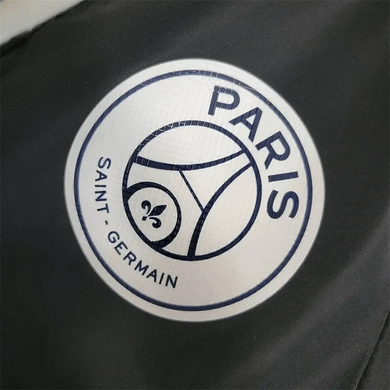 PSG 2023 Windbreaker Black And White Jersey