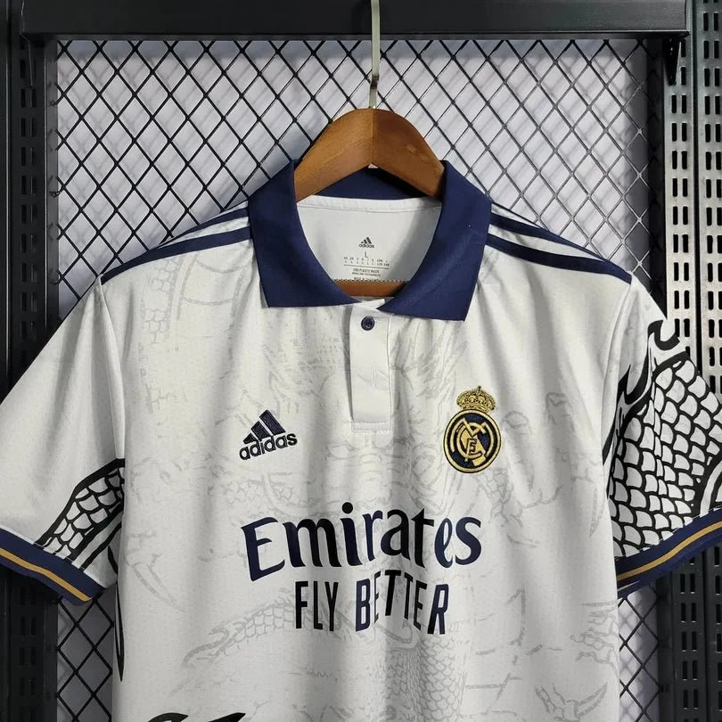 Real Madrid 2022 White Dragon Jersey