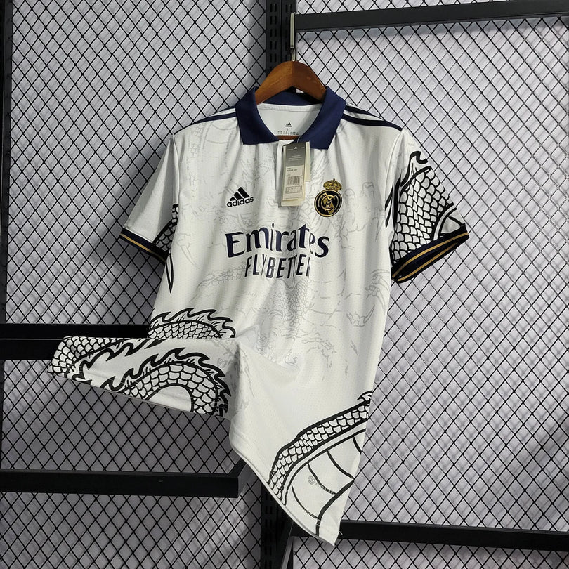 Real Madrid 2022 White Dragon Jersey