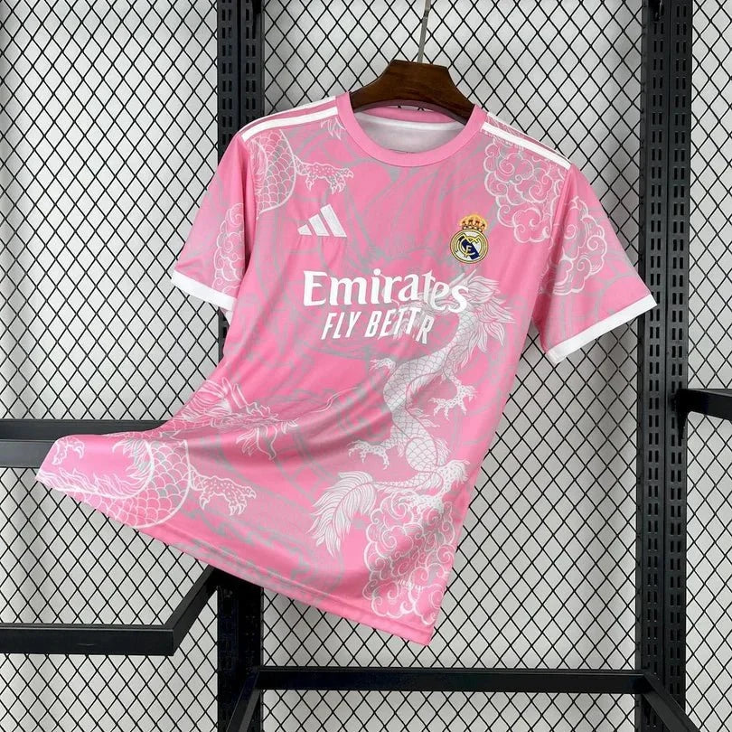 Real Madrid 2025 Pink Dragon Jersey